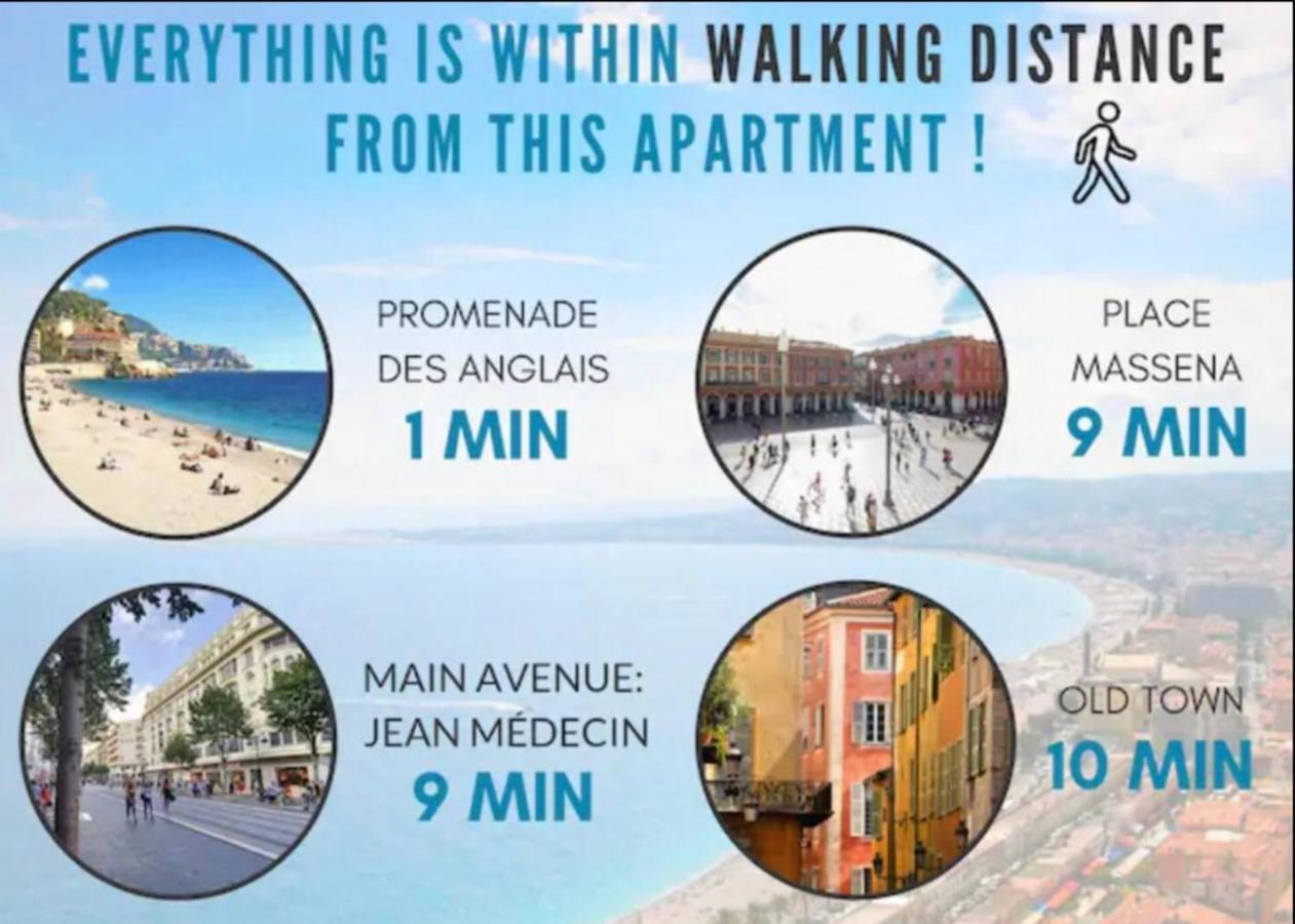 Stunning Flat By The Beach, Carre D'Or-Negresco Nice Exteriér fotografie